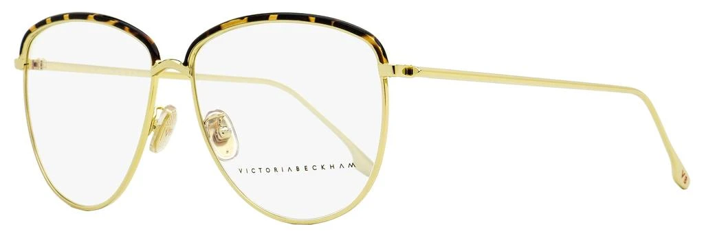 商品Victoria Beckham|Women's Tea Cup Eyeglasses VB2100 716 Gold/Tortoise 58mm,价格¥622,第1张图片
