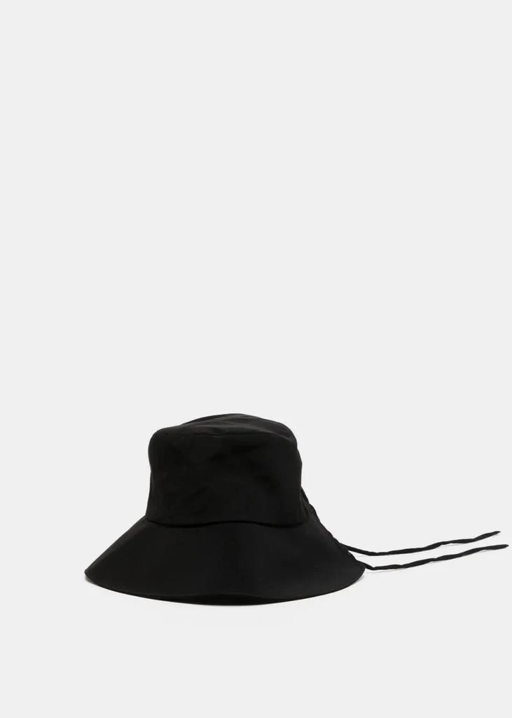 商品YOHJI YAMAMOTO|Y'S Black Lace-Up Bucket Hat,价格¥2459,第1张图片