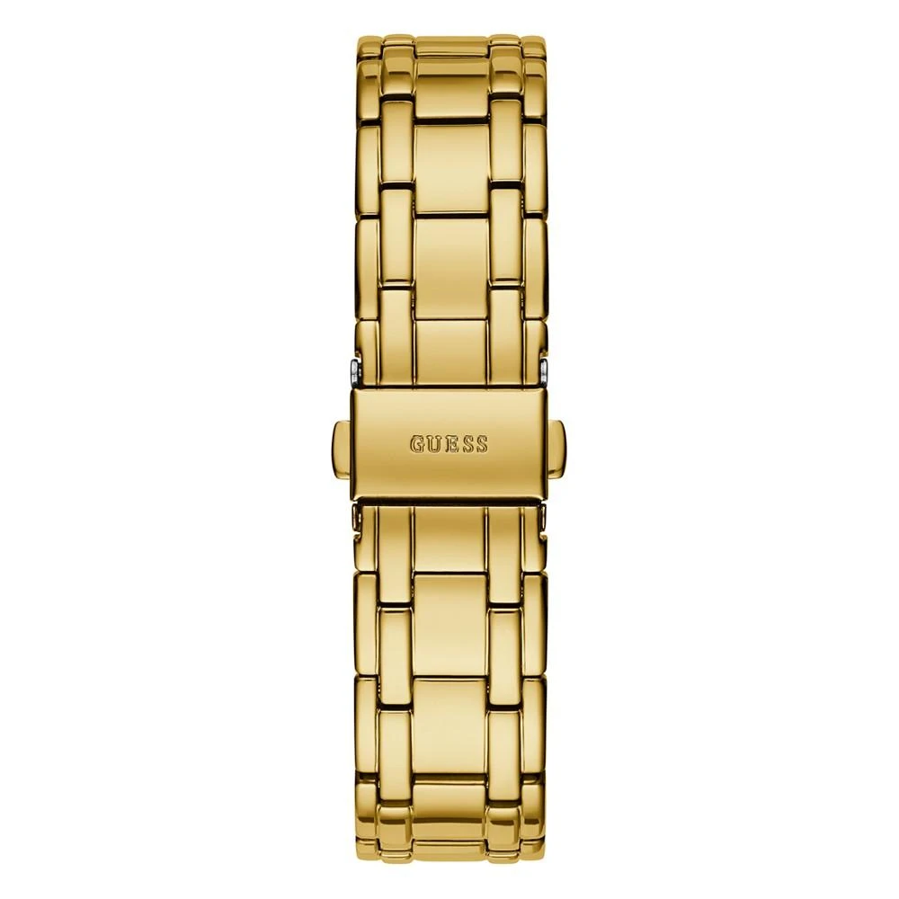 商品GUESS|Women's Gold-Tone Glitz Stainless Steel Bracelet Watch, 38mm,价格¥749,第2张图片详细描述