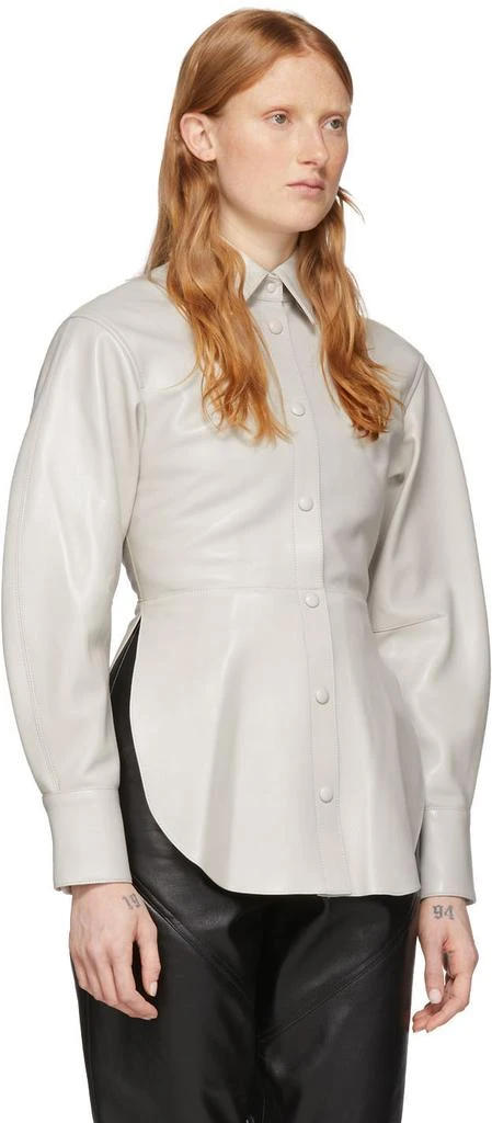 商品Isabel Marant|Off-White Leather Xiao Shirt,价格¥5278,第2张图片详细描述