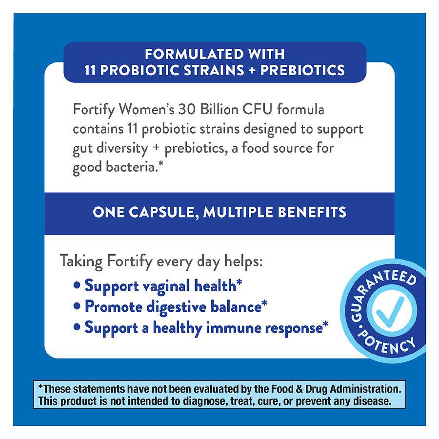 Primadophilus Fortify Women's Probiotic 30 Billion, Vegetarian Capsules商品第6张图片规格展示