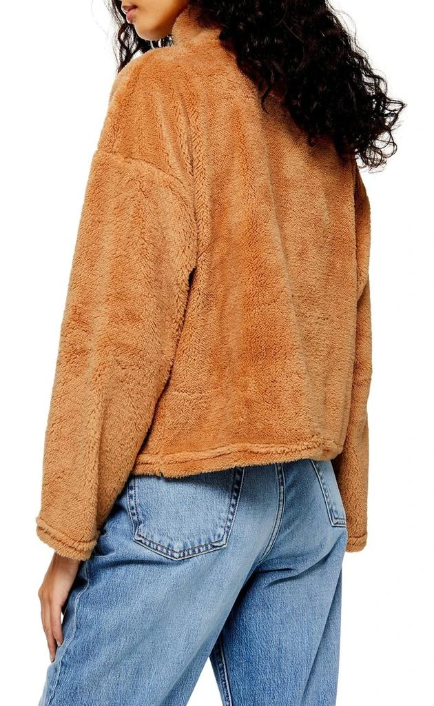 商品Topshop|泰迪羊毛漏斗领上衣,价格¥172,第2张图片详细描述
