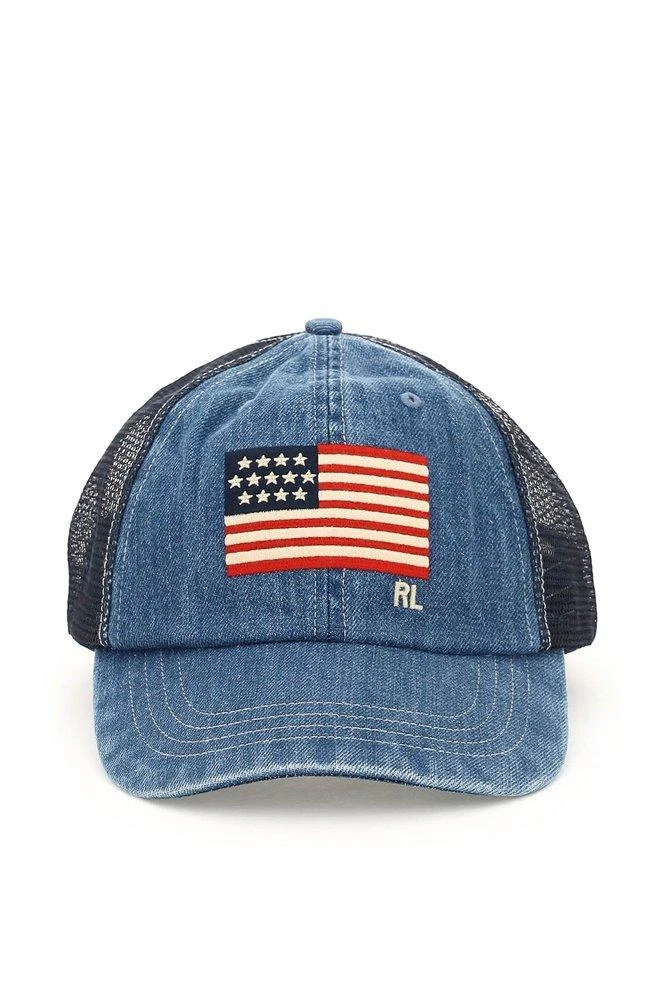 商品Ralph Lauren|Polo Ralph Lauren Denim Mesh Baseball Cap,价格¥486,第1张图片