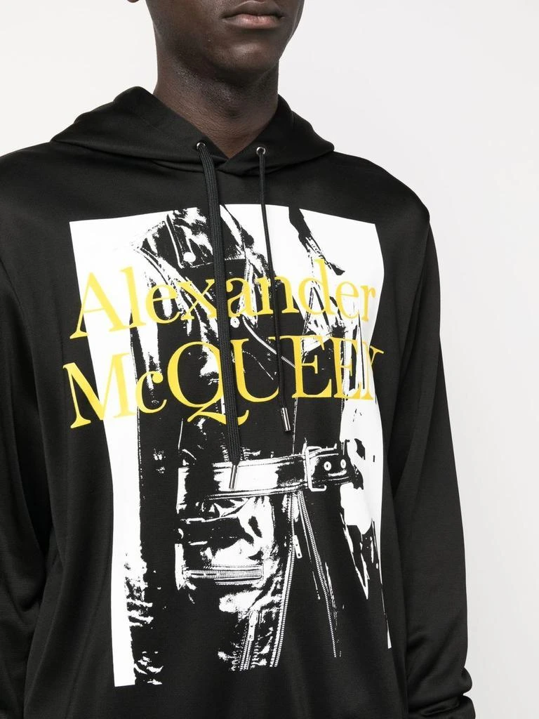 商品Alexander McQueen|Loopback atelier print hooded sweatshirt,价格¥2990,第5张图片详细描述