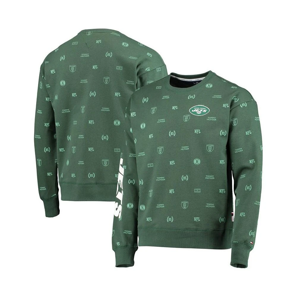 商品Tommy Hilfiger|Men's Green New York Jets Reid Graphic Pullover Sweatshirt,价格¥484,第2张图片详细描述