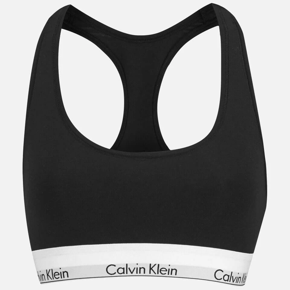 商品Calvin Klein|Calvin Klein Women's Modern Cotton Bralette - Black,价格¥332,第1张图片