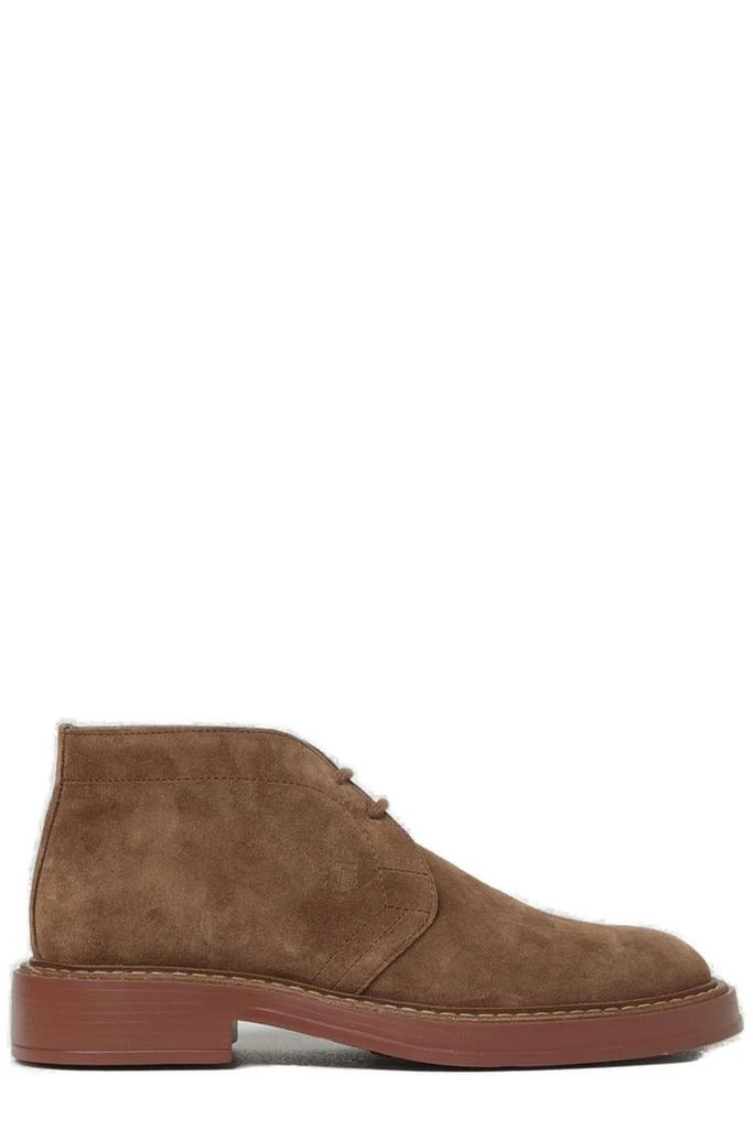 商品Tod's|Tod's Desert Round Toe Lace-Up Boots,价格¥4451,第1张图片