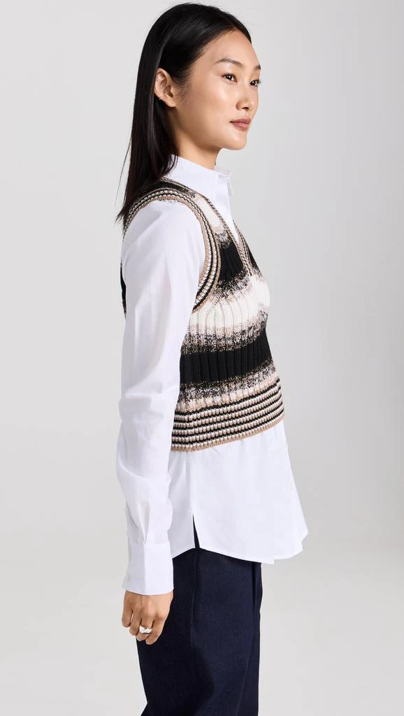 商品VERONICA BEARD|Spear Mixed Media Vest,价格¥2236,第3张图片详细描述