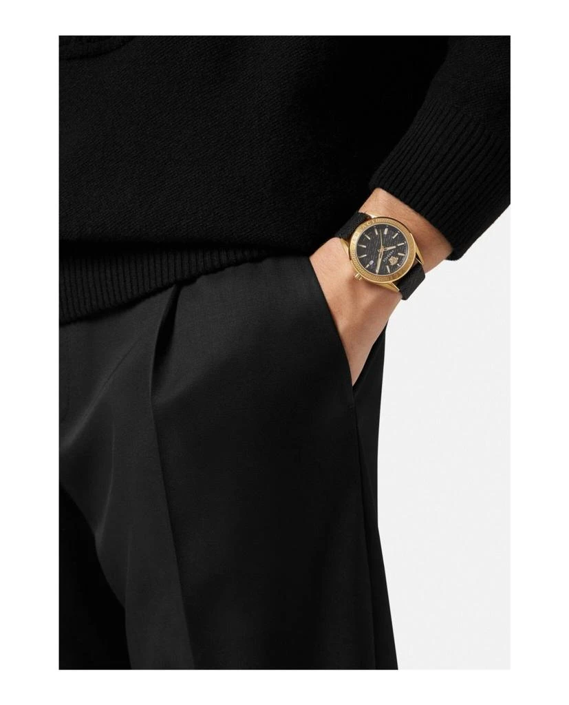 商品Versace|V-Code Leather Watch,价格¥5537,第5张图片详细描述