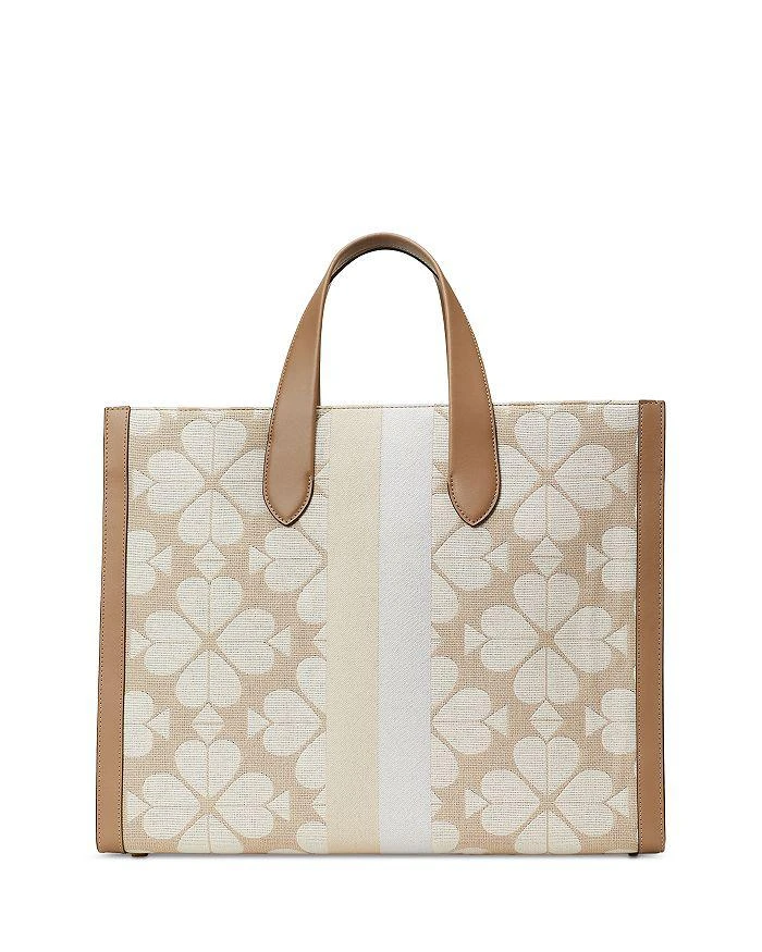 商品Kate Spade|Manhattan Oversized Spade Flower Jacquard Stripe Tote,价格¥2255,第4张图片详细描述