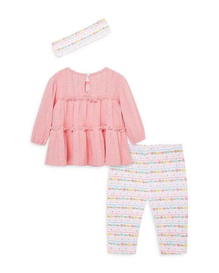 商品Little Me|Baby Girls' Garland Bow Headband, Tunic, & Leggings Set - Baby,价格¥147,第2张图片详细描述