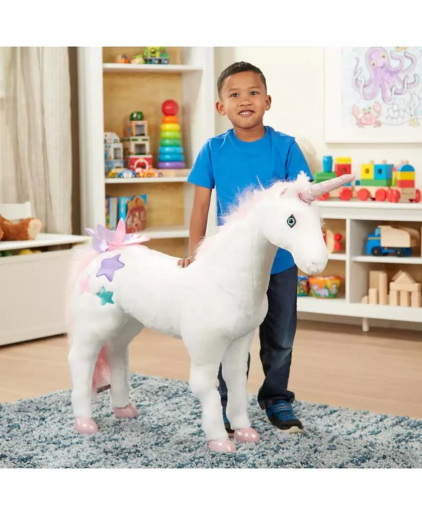 Melissa & Doug Giant Unicorn - Lifelike Plush Stuffed Animal (over 2 feet tall) 商品