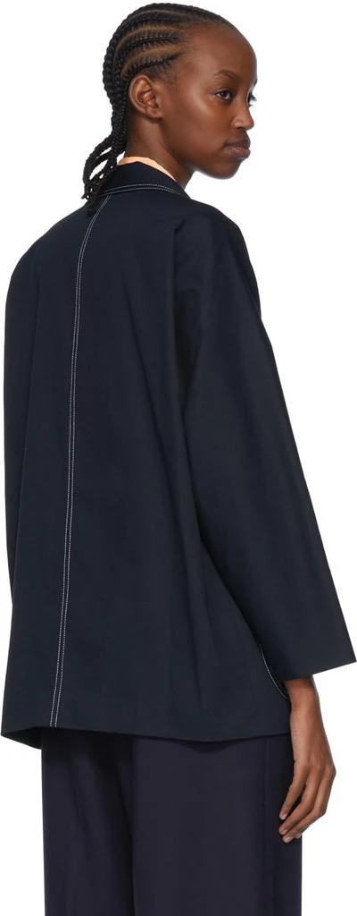 商品ROSETTA GETTY|Navy Cotton Blazer,价格¥2418,第3张图片详细描述
