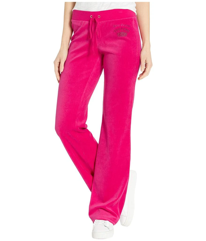 商品Juicy Couture|Juicy Crown Velour Logo Del Rey Pants,价格¥211,第1张图片