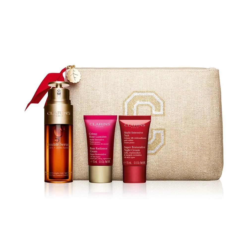 商品Clarins|4-Pc. Double Serum & Super Restorative Skincare Set,价格¥1100,第1张图片