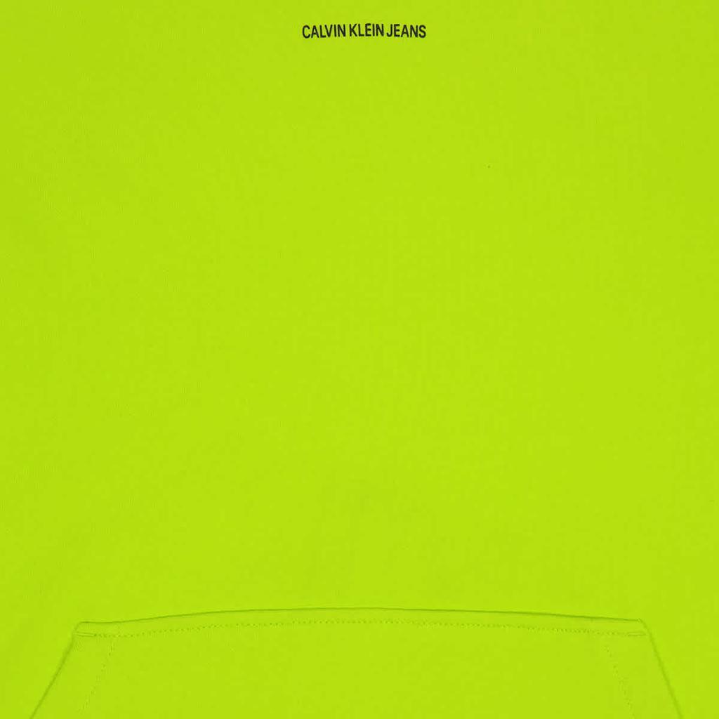 商品Calvin Klein|Calvin Klein Mens Green Organic Cotton Micro Logo Hoodie, Size Medium,价格¥351,第5张图片详细描述