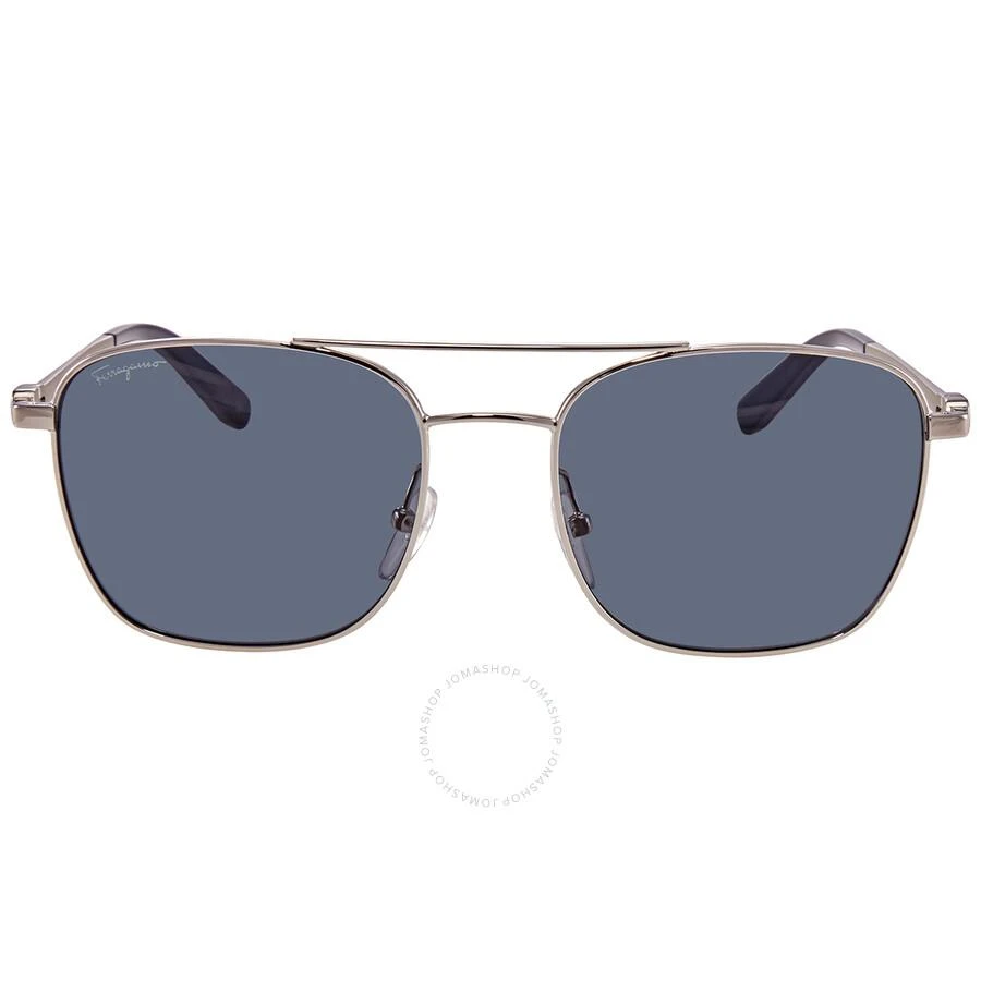 商品Salvatore Ferragamo|Blue Square Men's Sunglasses SF158S 045 53,价格¥527,第1张图片