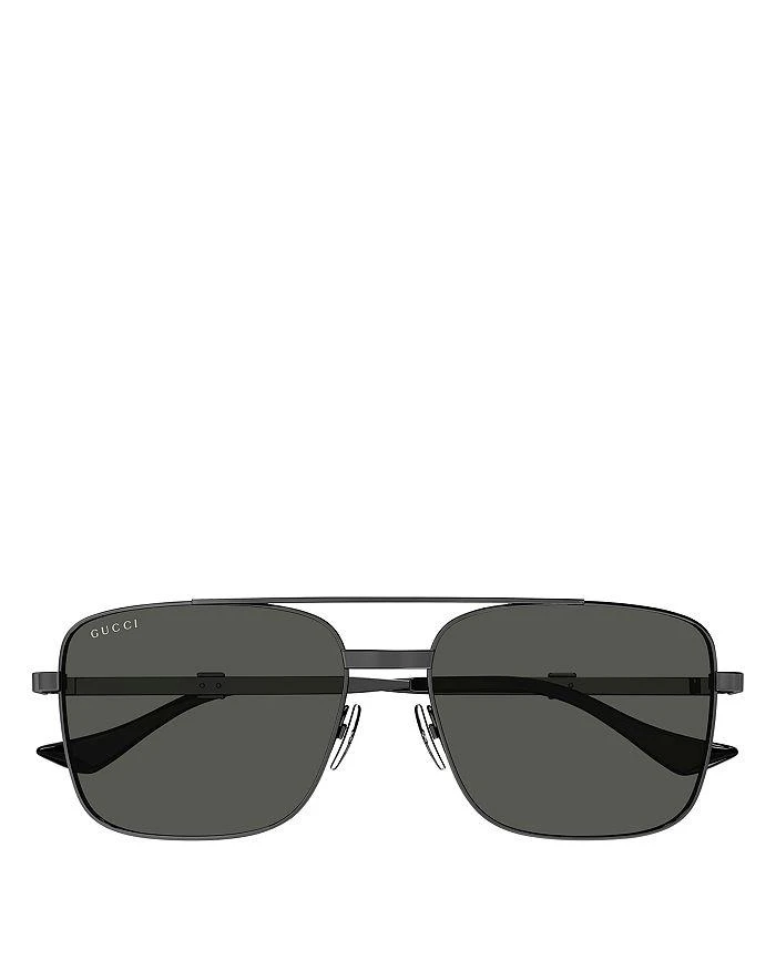 商品Gucci|Running Web Square Sunglasses, 58mm,价格¥4536,第2张图片详细描述