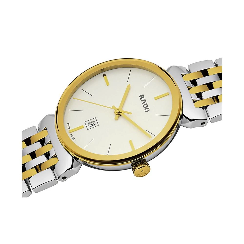 商品Rado|Florence Men's Gold-Tone Stainless Steel Bracelet Watch 30mm,价格¥7479,第3张图片详细描述