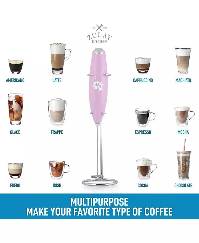 Milk Frother Whisk Handheld Electric Foam Maker with Batteries Included 商品