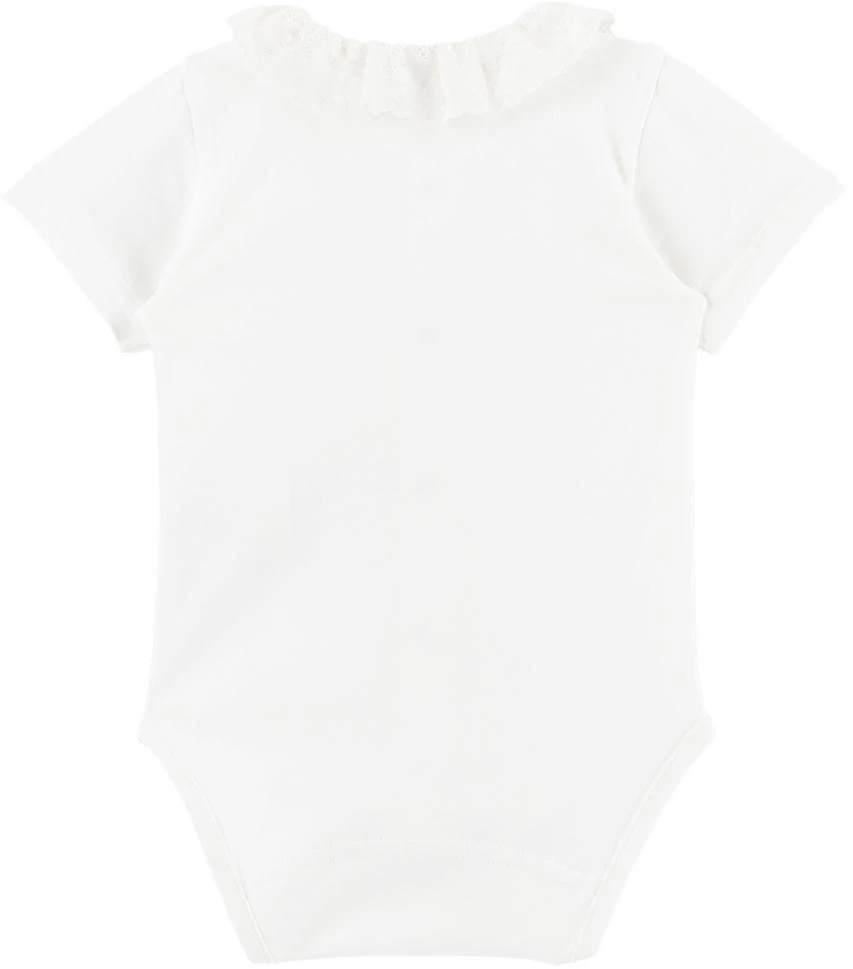商品Tartine et Chocolat|白色 Lace Collar 婴儿连体衣,价格¥310,第2张图片详细描述