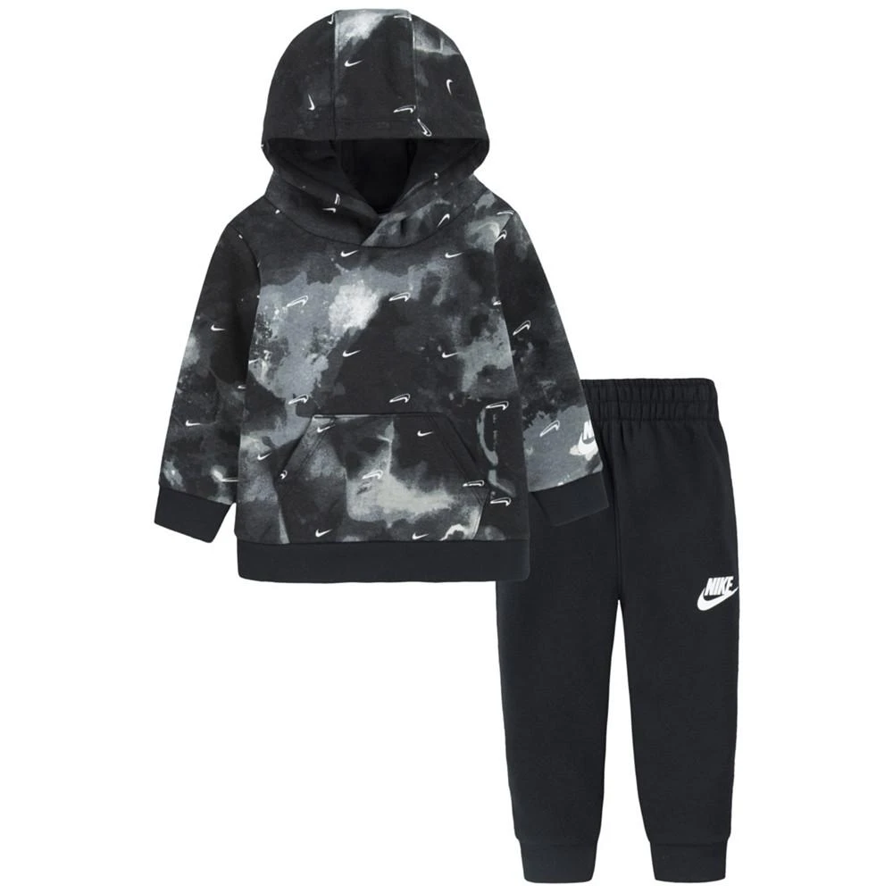 商品NIKE|Baby Boys Sportswear Club Fleece Hooded Pullover and Joggers, 2 Piece Set,价格¥125,第1张图片