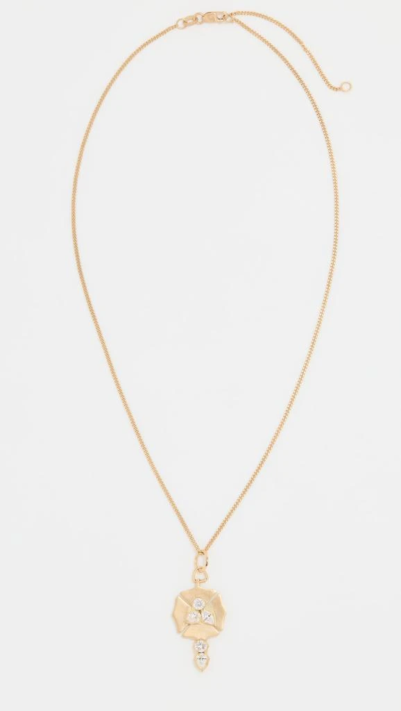 商品Jade Trau|Jade Trau 19k Poppy 钥匙坠和链条项链,价格¥56385,第4张图片详细描述
