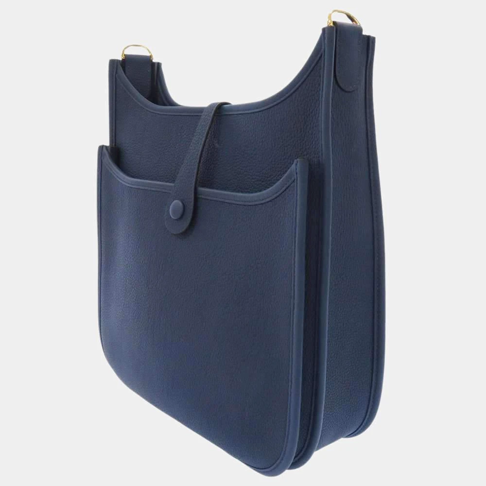 商品[二手商品] Hermes|Hermes Blue Clemence Leather Evelyne III PM Shoulder Bag ,价格¥31450,第2张图片详细描述