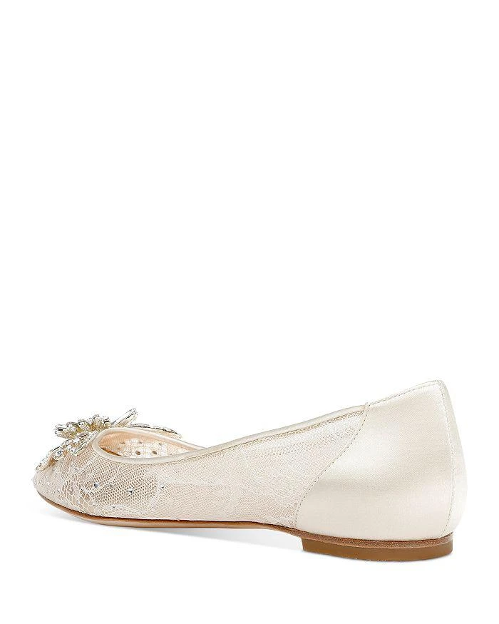 商品Badgley Mischka|Women's Kaitlin Embellished Flat Pumps,价格¥874,第4张图片详细描述