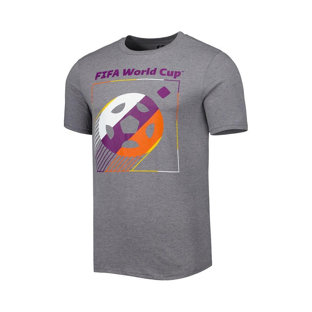 商品Outerstuff|Men's Heather Gray FIFA World Cup Qatar 2022 Tri-Blend Vintage-Like T-shirt,价格¥207,第4张图片详细描述