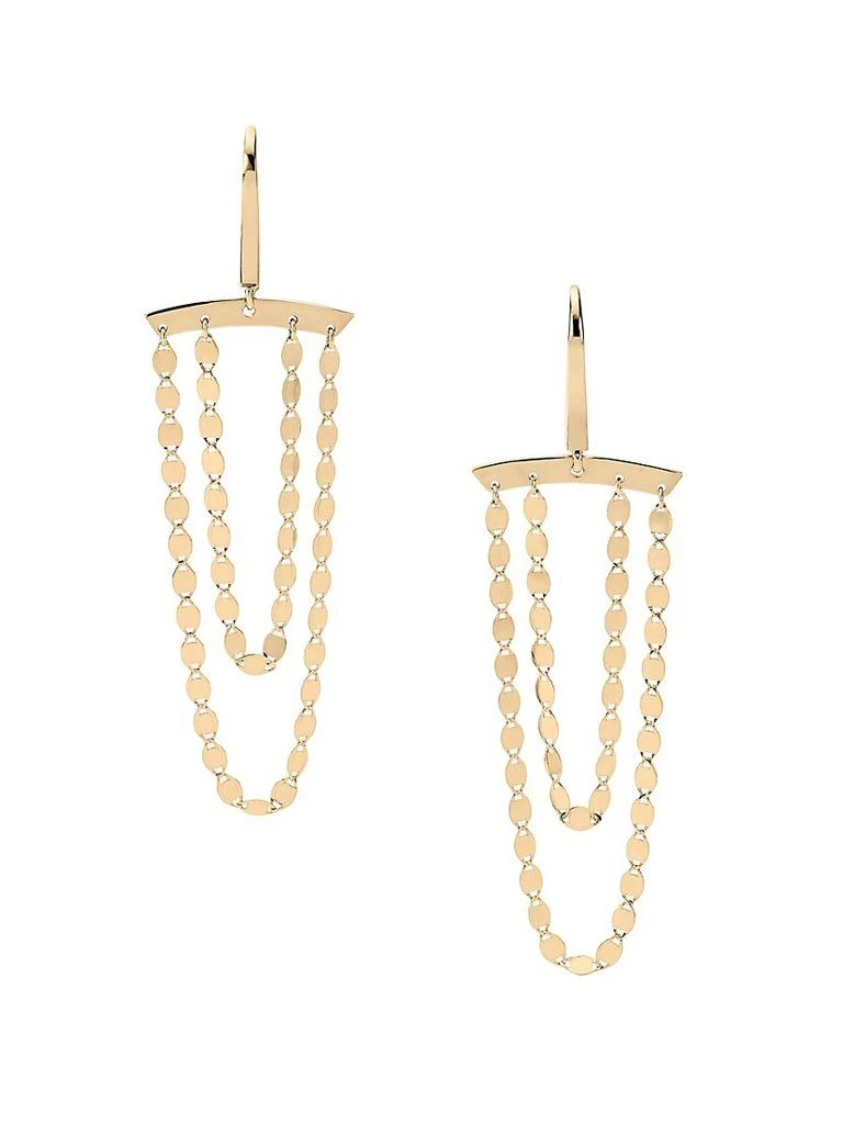 商品LANA|Petite 14K Yellow Gold Double-Strand Earrings,价格¥5707,第1张图片