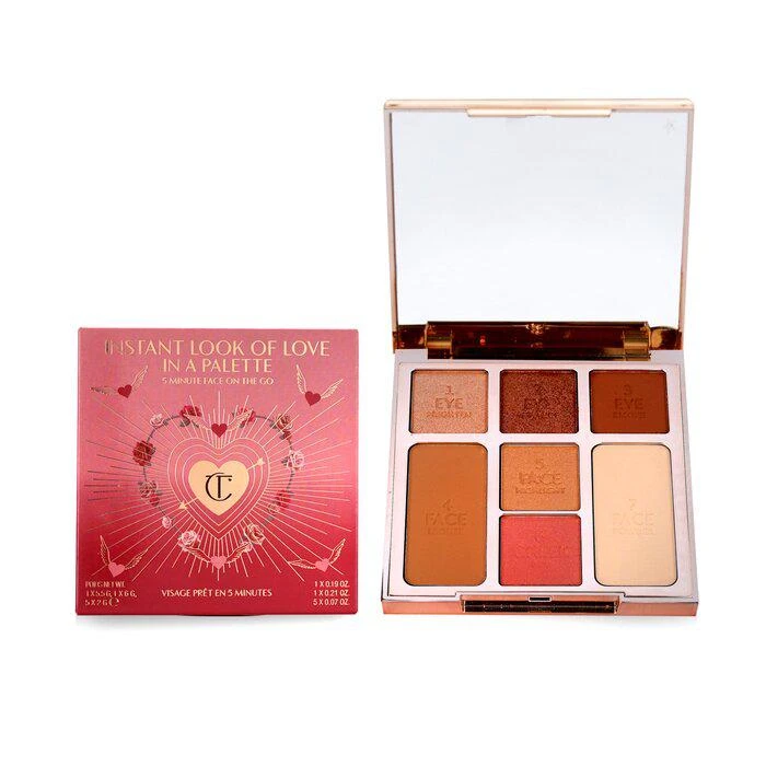 商品Charlotte Tilbury|Charlotte Tilbury 钟情至爱系列亮颜彩妆盘(蜜粉+腮红+高光+修容+3x眼影) - # Glowing Beauty 光感 -Glowing Beauty 光感(21.5g/0.75oz),价格¥901,第2张图片详细描述