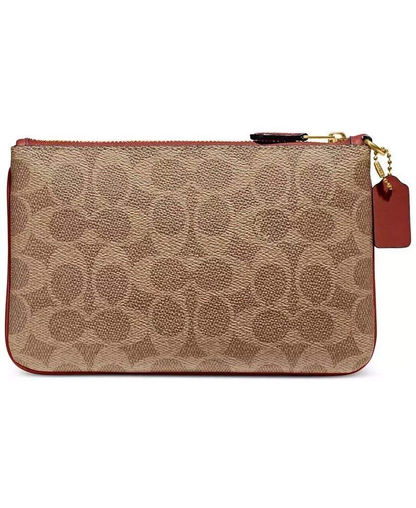 商品Coach|Signature Coated Canvas Small Zip-Top Wristlet,价格¥572,第2张图片详细描述