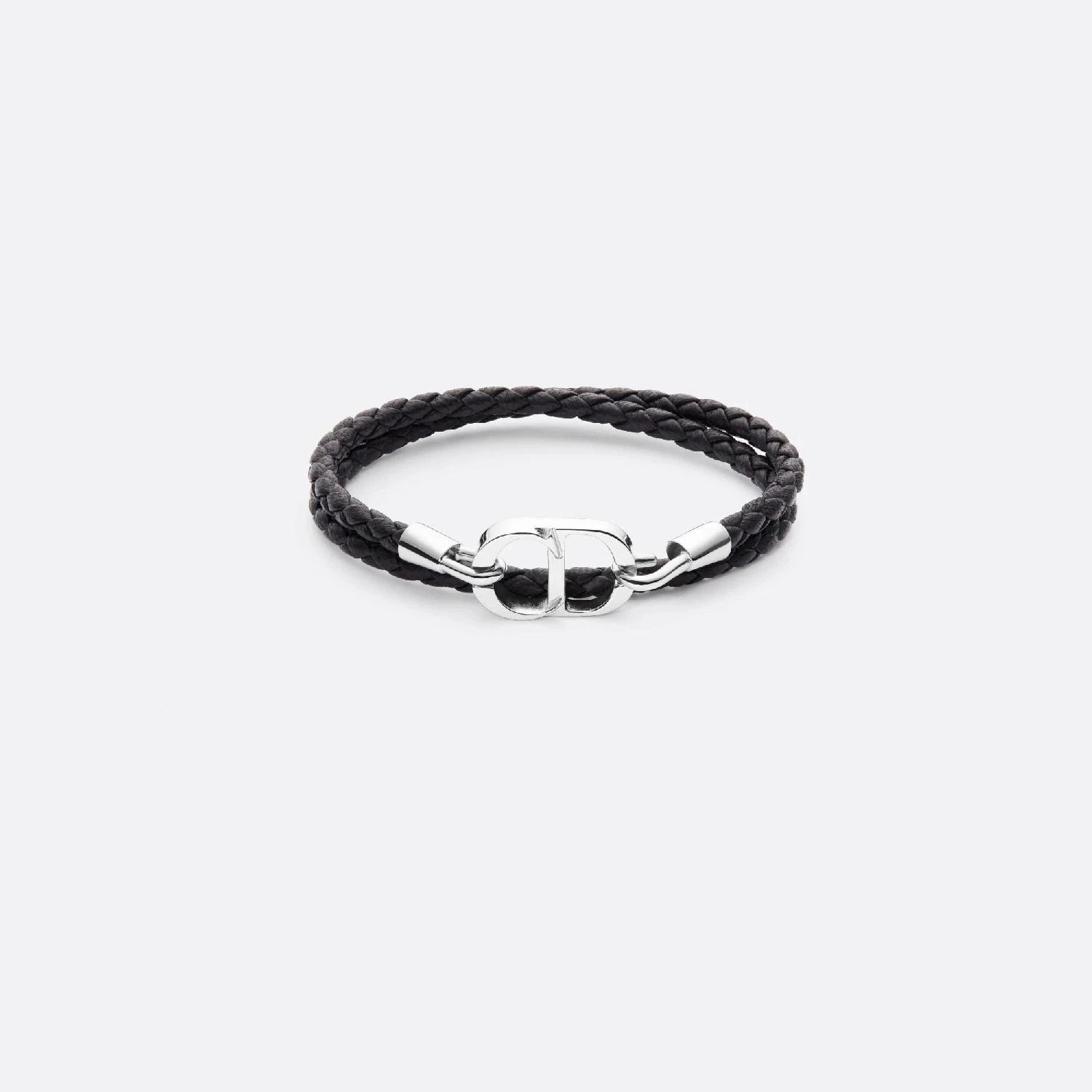 商品Dior|【预售】 迪奥 24秋冬 男士 手镯 Bracelet cuir tressé CD Icon B1973HOMLE_D004,价格¥4019,第1张图片