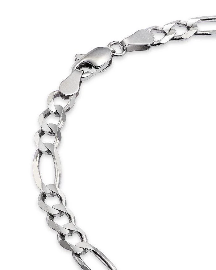 商品Bloomingdale's|Men's Figaro Link Chain Bracelet in 14K White Gold - Exclusive,价格¥9822,第3张图片详细描述