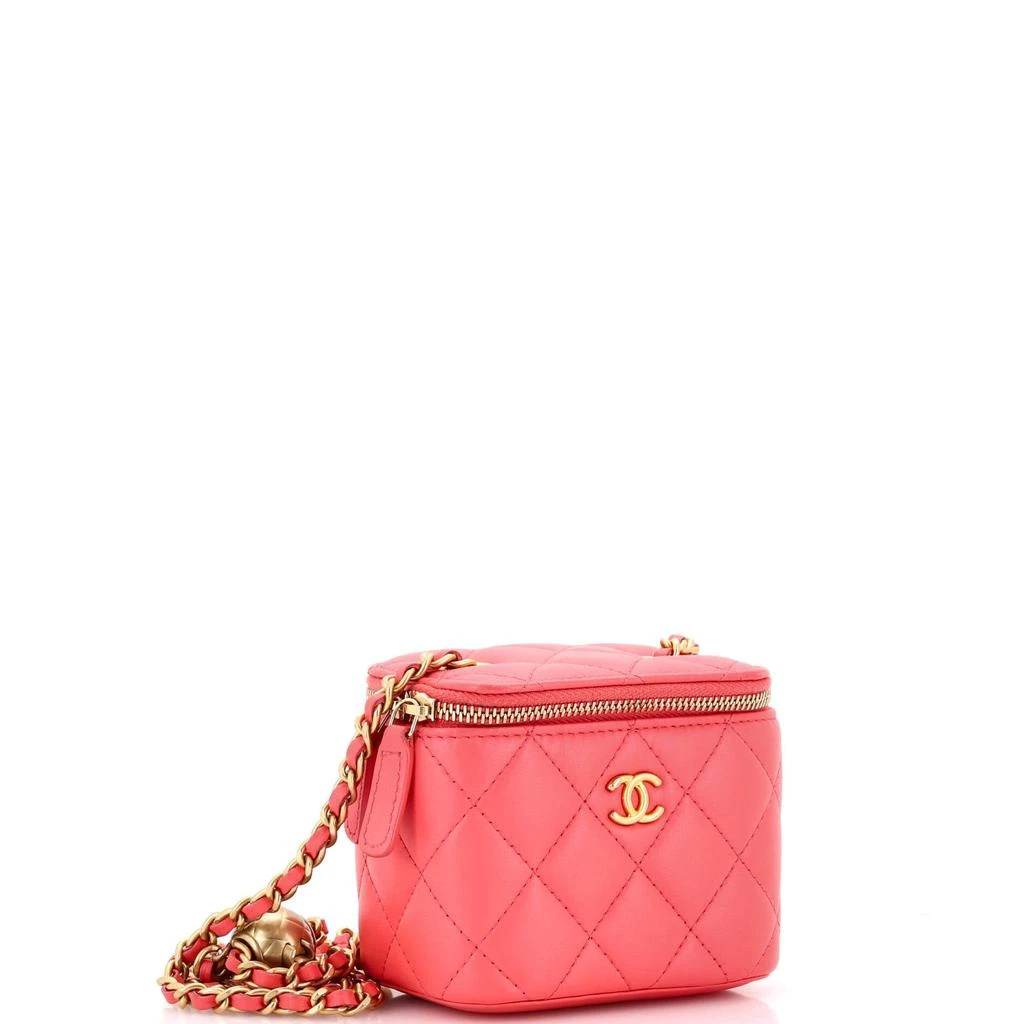 商品[二手商品] Chanel|Pearl Crush Vanity Case with Chain Quilted Lambskin Mini,价格¥21835,第2张图片详细描述