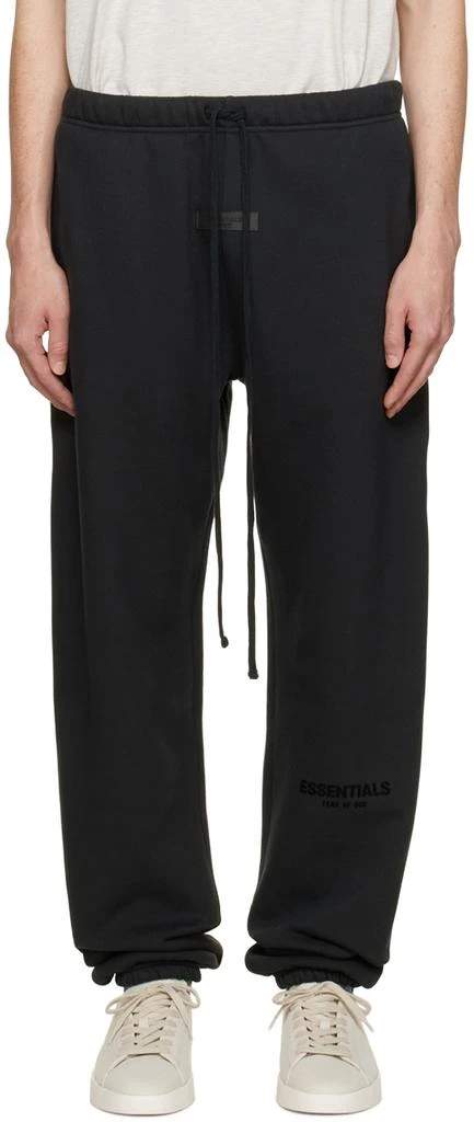 商品Essentials|Black Drawstring Lounge Pants,价格¥402,第1张图片