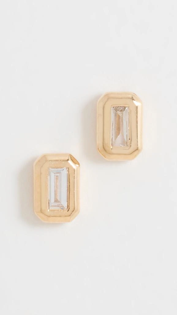 商品MATEO|14k Baguette Diamond Studs,价格¥6449,第1张图片