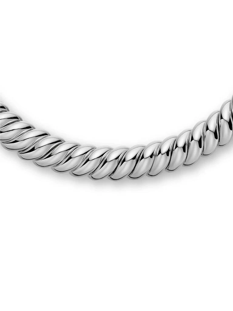 商品David Yurman|Sculpted Cable Necklace in Sterling Silver, 14MM,价格¥22102,第3张图片详细描述