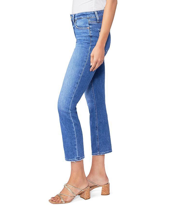 商品Paige|Cindy High Rise Cropped Straight Leg Jeans in Rock Show Distressed,价格¥1675,第5张图片详细描述