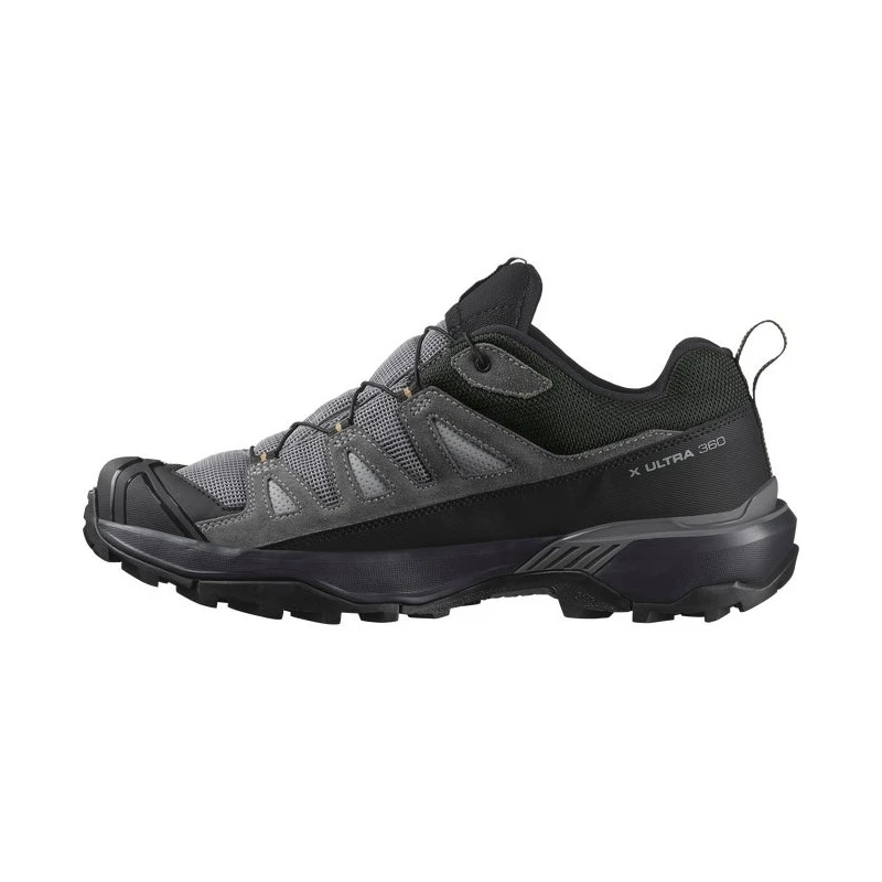 Salomon萨洛蒙 X ULTRA 360 LEATHER GORE-TEX系列男士鲨鱼皮灰/岩石灰/海藻绿纺织登山鞋 商品