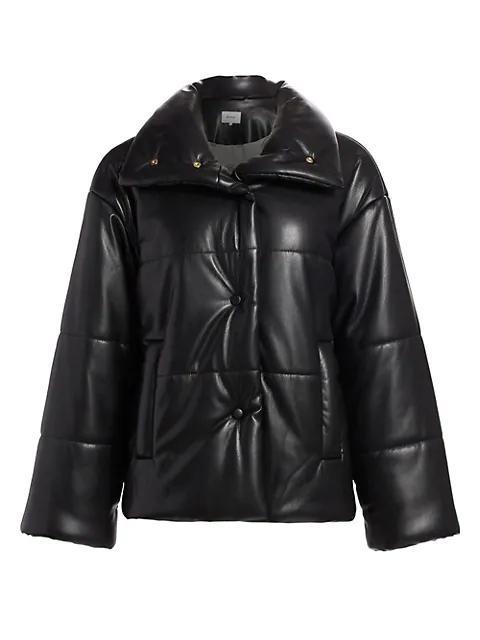 商品Nanushka|Hide Vegan Leather Puffer Jacket,价格¥5178,第1张图片