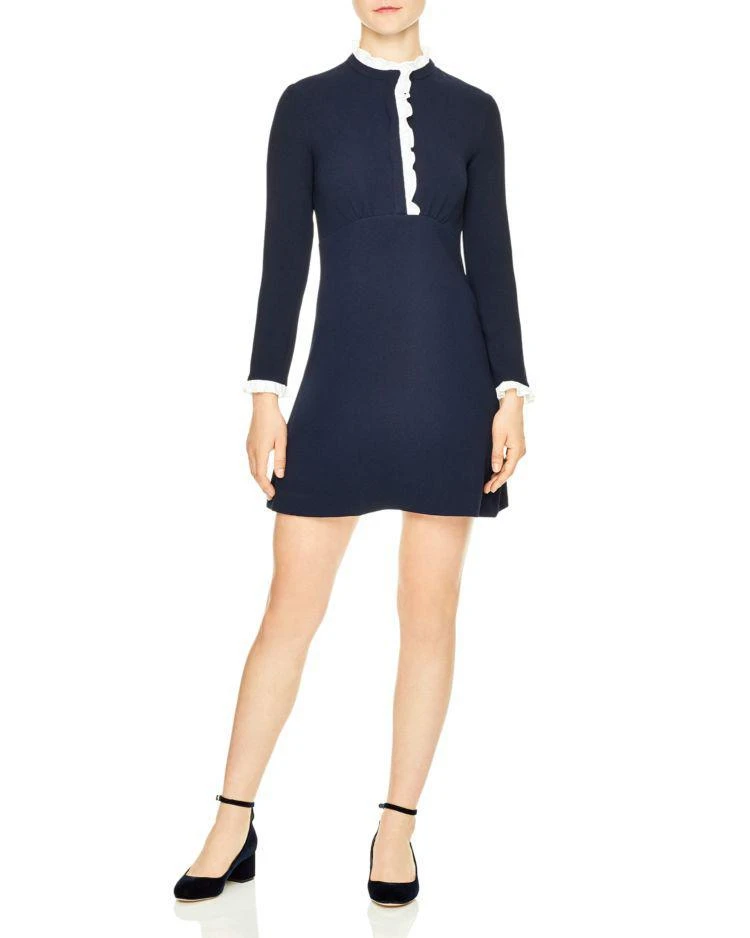 商品Sandro|Natalia Ruffle Trim Dress,价格¥2388,第1张图片