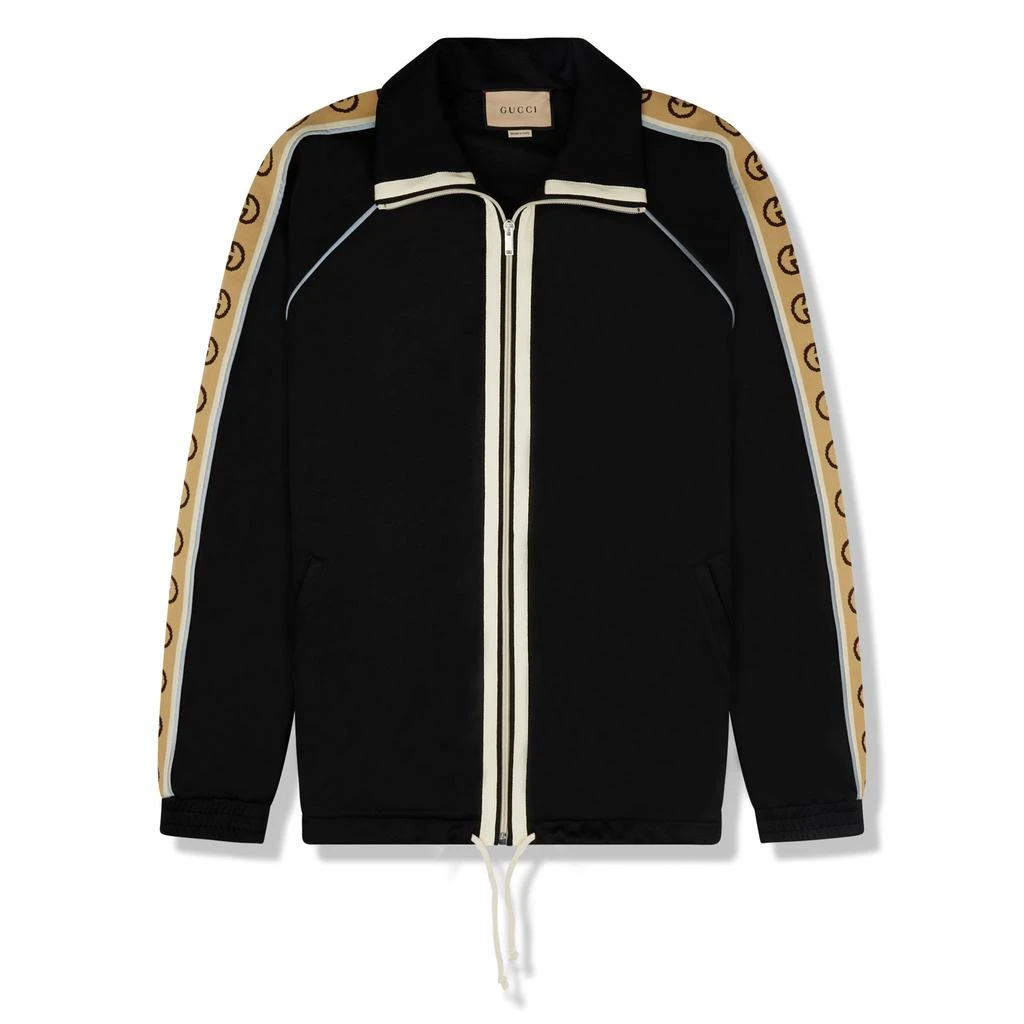 商品Gucci|Gucci GG Ribbon Black Track Jacket,价格¥12916,第1张图片