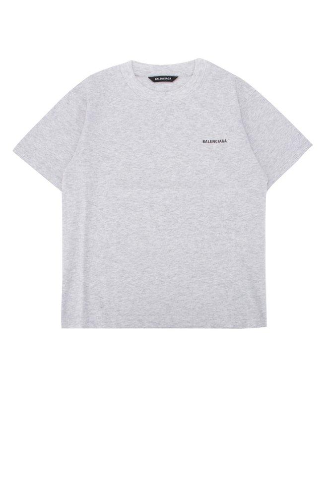 Balenciaga Kids Logo Print Crewneck T-Shirt商品第1张图片规格展示