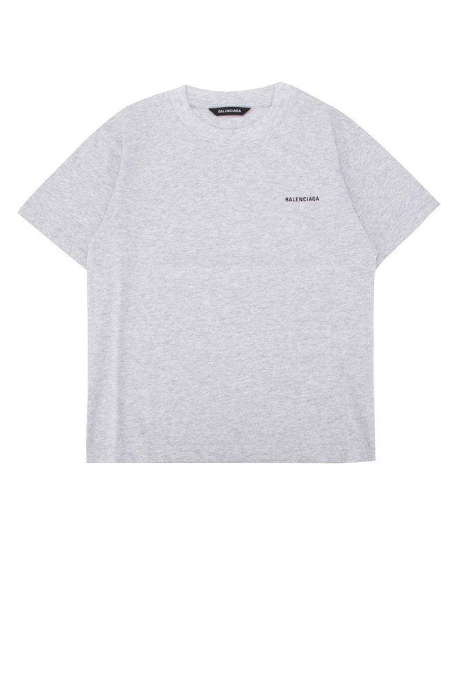 商品Balenciaga|Balenciaga Kids Logo Print Crewneck T-Shirt,价格¥1078,第1张图片