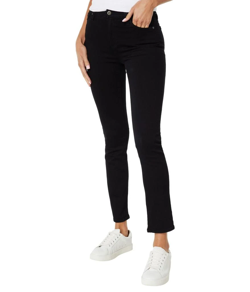 商品AG|Mari High-Rise Slim Straight in Opulent Black,价格¥1580,第1张图片