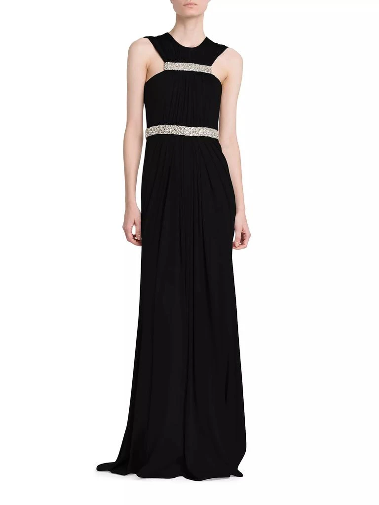 商品Alexander McQueen|Jersey Crystal-Embellished Sleeveless Gown,价格¥20679,第3张图片详细描述