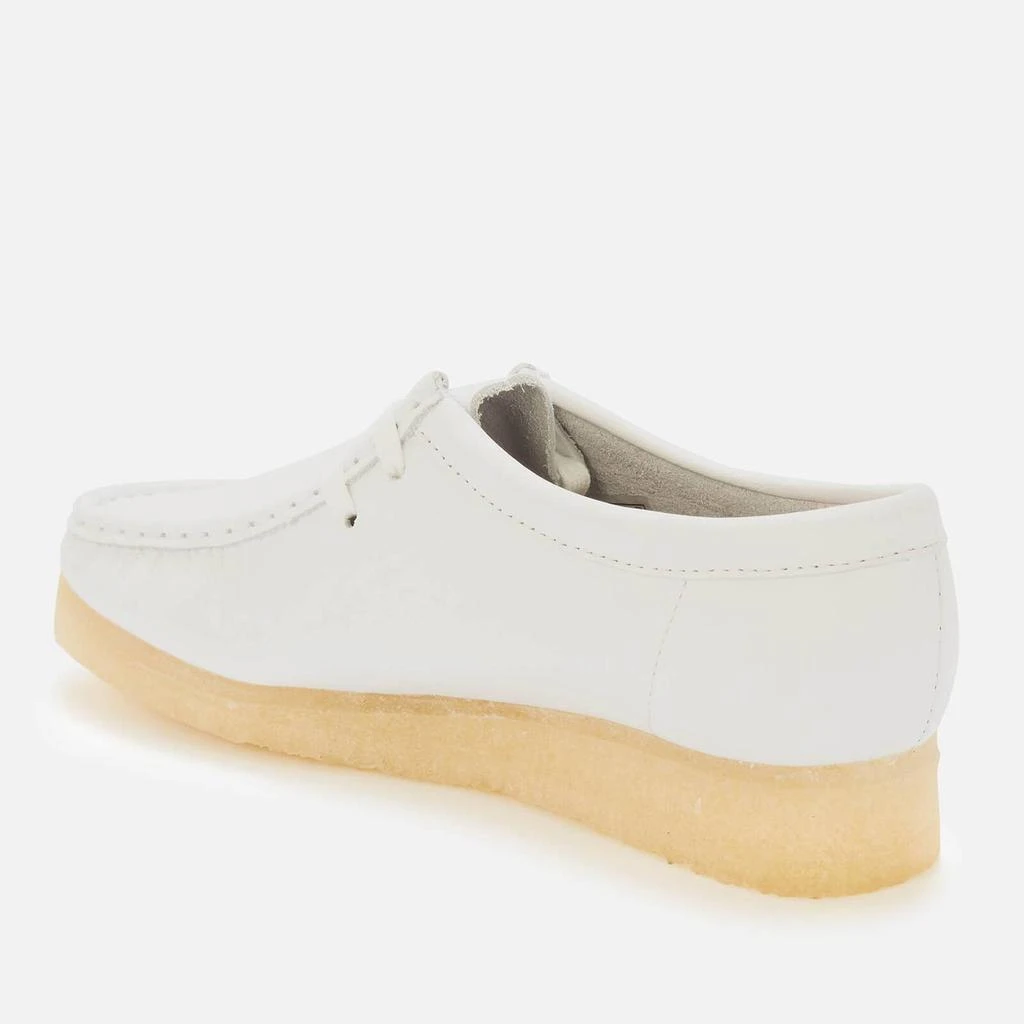 商品Clarks|CLARKS ORIGINAL WOMEN'S WALLABEE LEATHER SHOES - WHITE,价格¥424,第2张图片详细描述