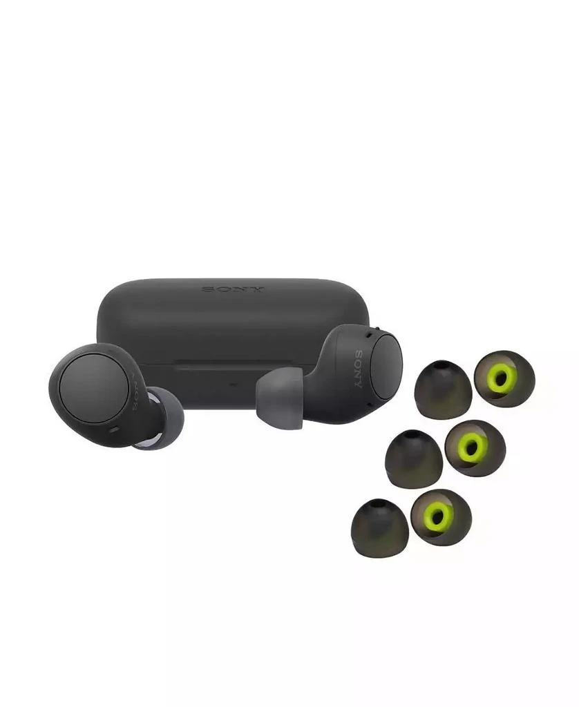 商品SONY|WFC510 Truly Wireless Earbuds (Black) with Silicone Earbud Replacement Tips for In-Ear Headphones (Black, 6-pack),价格¥446,第1张图片